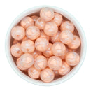 Shimmery Peach Heart Inlay Beads 16mm (Package of 10)