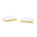 3-D Open Book w/Yellow Cover Silicone Focal Bead 19x32x6mm (Package of 2)