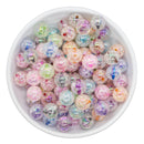 Color Core Iridescent Crackle Bead Mix 20mm (Package of 50)