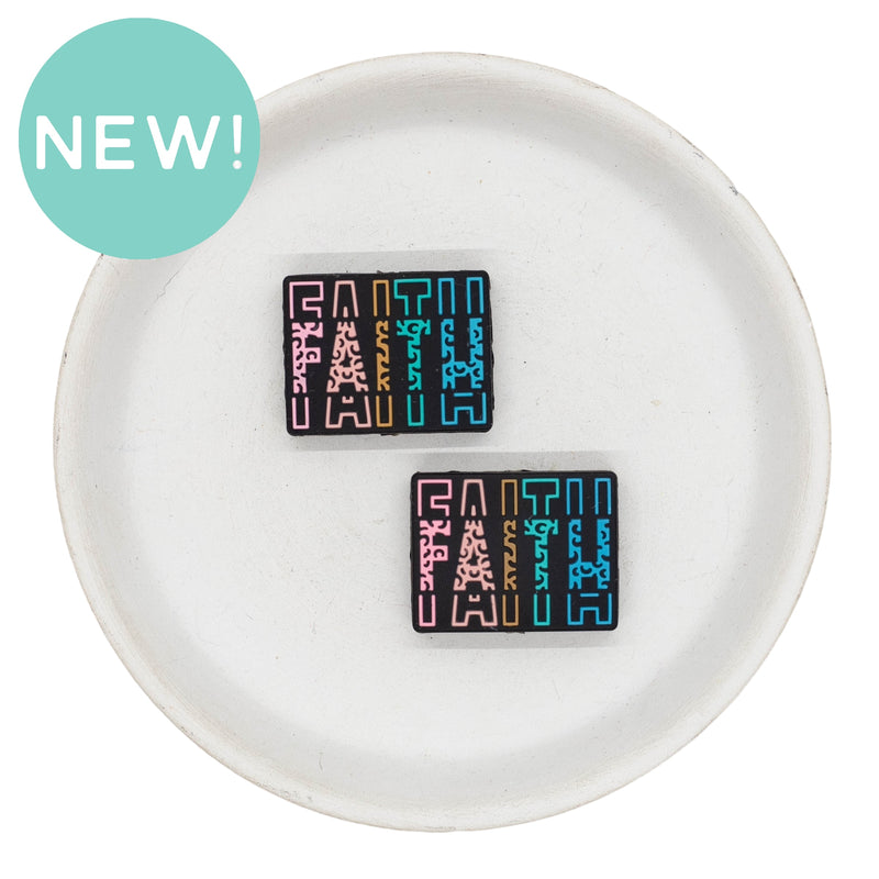 FAITH Silicone Focal Bead 22x28mm (Package of 2)
