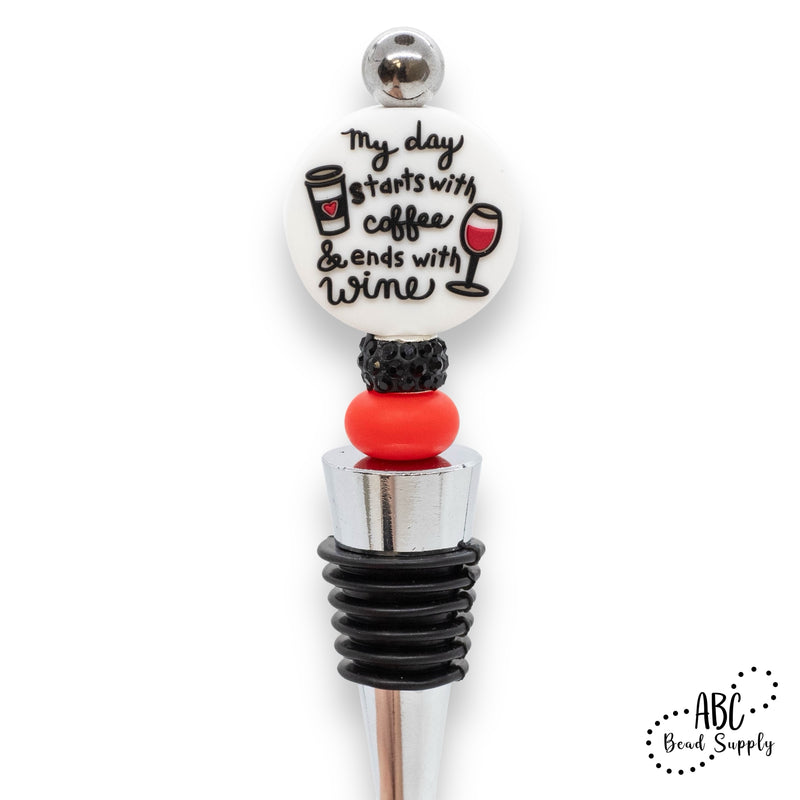 My Day Starts with Coffee & Ends with Wine Wine Stopper Kit