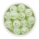 Chartreuse Color Core Iridescent Crackle 20mm (Package of 10)