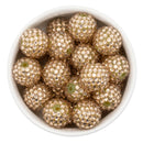 Champagne Rhinestone Beads 20mm (Package of 10)