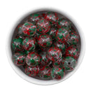 Clear w/Christmas Splatter Beads 16mm (Package of 10)