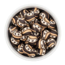Coffee Bean Silicone Beads 15mm (Package of 10)