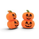 3-D Stacked Carved Pumpkins Silicone Focal Bead 28x20x16mm (Package of 2)