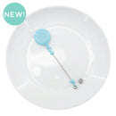 Aqua Solid Beadable Badge Reel (Package of 1)