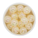 Ivory Iridescent Crackle Beads 20mm (Package of 10)