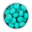 Robin Egg Jumbo Pumpkin Abacus Silicone Beads 20x13mm (Package of 5)