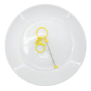 Yellow Economy Beadable Keychain (Package of 1)