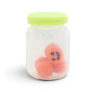 3-D Jack-O-Lantern Filled Halloween Jar Silicone Focal Bead 25x17x17mm (Package of 1)