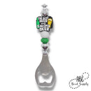 The Best Beer is an Open Beer Silicone Focal Bead 27x24mm (Package of 2)