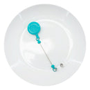 Teal Solid Beadable Badge Reel (Package of 1)