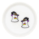 Ghost w/Stack of Books Silicone Focal Bead 29x21mm (Package of 2)