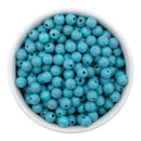 Teal Faux Stone Beads 8mm (Package of 50)