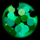 White Shimmery Glow in the Dark Beads 16mm (Package of 10)