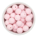 Powder Pink Flocked/Fuzzy Beads 16mm (Package of 10)