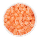 Sherbet Crackle Square Beads 8mm (Package of Approx. 35 Beads)
