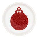 Glitter Ornament Acrylic Blank 74x56mm w/Gold Cord (Package of 1)