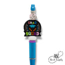 Grad Squad Silicone Focal Bead 30mm (Package of 2)