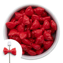 Red Bow Bead 32x18mm (Package of 5)