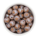 Shimmery Latte Heart Inlay Beads 16mm (Package of 10)