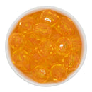 Tangerine Translucent Facet Beads 20mm (Package of 10)
