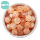 Peach Shimmer & Pearly Luster Duo Beads 16mm (Package of 10)
