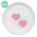 Leaf Embossed Rouge Heart Silicone Focal Bead 20x25mm (Package of 2)