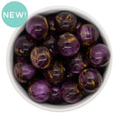 Eggplant Galaxy Beads 20mm (Package of 10)