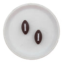3-D Football Silicone Focal Bead 14x27x13mm (Package of 2)