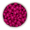 Magenta Silicone Lentil Beads 7x12mm (Package of 20)