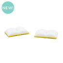 3-D Open Book w/Yellow Cover Silicone Focal Bead 19x32x6mm (Package of 2)