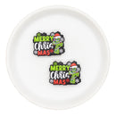 Merry Christ Mas Silicone Focal Bead 24x31mm (Package of 2)