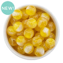 Yellow Shimmer & Pearly Luster Duo Beads 16mm (Package of 10)