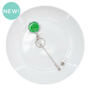 Kelly Green Glitter Beadable Badge Reel (Package of 1)