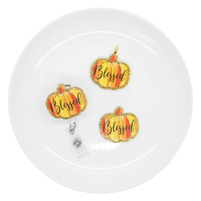 Blessed Pumpkin Acrylic Accent 40x45mm (Package of 1)