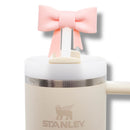 3-D Jumbo Light Pink Bow Silicone Focal Bead w/Straw Topper Option 59x57x14mm (Package of 1)