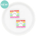 Bright Dog Mama Glitter Silicone Focal Bead 26x30mm (Package of 2)