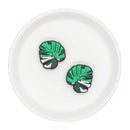 Monstera Silicone Focal Bead 26x25mm (Package of 2)