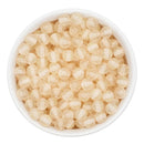 Ivory Super Glitter Beads 8mm (Package of Approx. 50 Beads)