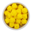 Daffodil Hexagon Silicone Beads 14.5mm - Flat Top (Package of 5)