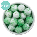 Wintergreen Liquid Marble Effect Bead 20mm (Package of 10)