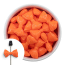 Orange Bow Bead 32x18mm (Package of 5)