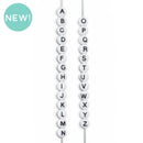 A-Z Letter/Alphabet Silicone Beads w/Vertical Hole 15mm (Package of 1)
