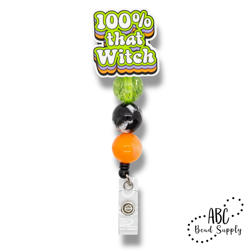 100% That Witch Acrylic Accent 43x42mm (Package of 1)