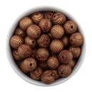 Antique Copper Metallic Spiral 15mm Silicone Beads (Package of 10)