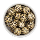 Sand Background Leopard Printed Beads 20mm (Package of 10)
