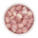 Barely Pink Color Core Glitter Illusion Beads 16mm (Package of 10)