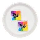 Be Kind Kaleidoscope Silicone Focal Bead 30mm (Package of 2)